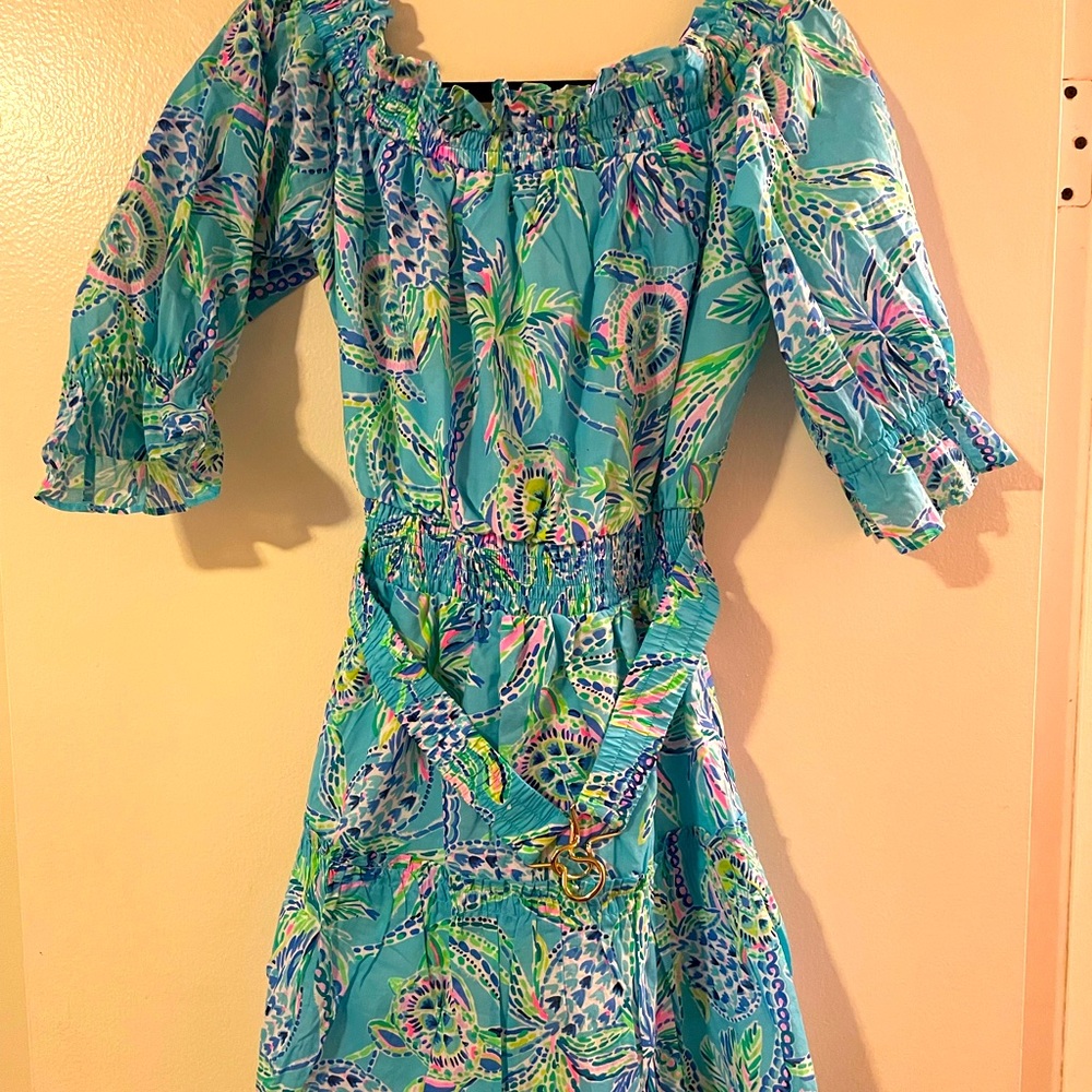 Lilly Pulitzer off the shoulder dress